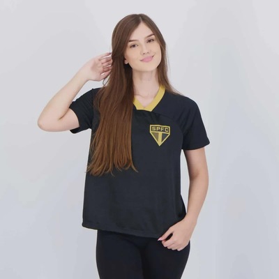 Camiseta São Paulo Calleri 9 Principio Feminina FutFanatics - Foto 2