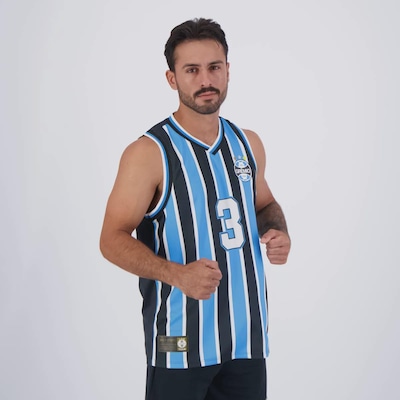 Camiseta Regata Grêmio Basket Tricolor Masculina FutFanatics - Foto 2