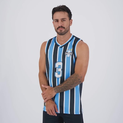 Camiseta Regata Grêmio Basket Tricolor Masculina FutFanatics - Foto 3