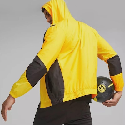Jaqueta Borussia Dortmund Pré-Jogo Hino Puma Masculina - Foto 2