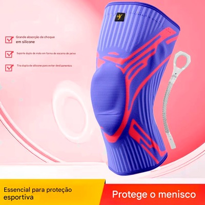 Joelheira Elástica Gold Sports Com Protetor de Patela e Suporte Lateral - 1 unidade - Foto 2
