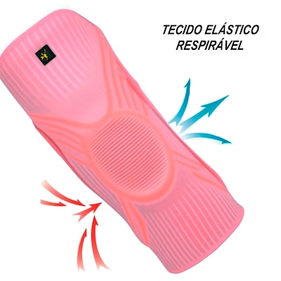 Joelheira Elástica Gold Sports Com Protetor de Patela e Suporte Lateral - 1 unidade - Foto 5