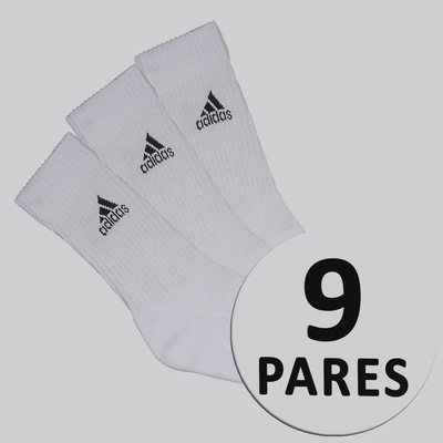 Meia Cano Alto adidas Cano Alto - 9 pares - Foto 1