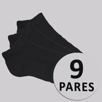 Meia Cano Baixo adidas Unissex - 9 pares - Foto 1
