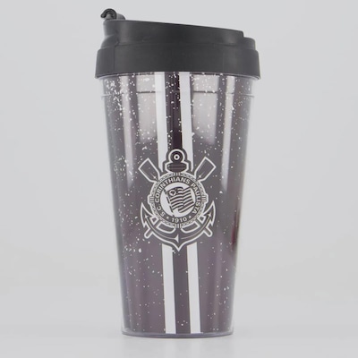 Kit Corinthians 2 Copos de Viagem 550ML - Foto 2