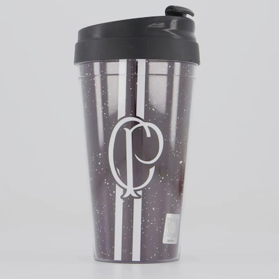 Kit Corinthians 2 Copos de Viagem 550ML - Foto 3