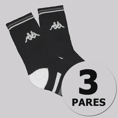 Meia Cano Médio Kappa 3 Pares Comfort  - 3 pares - Foto 1