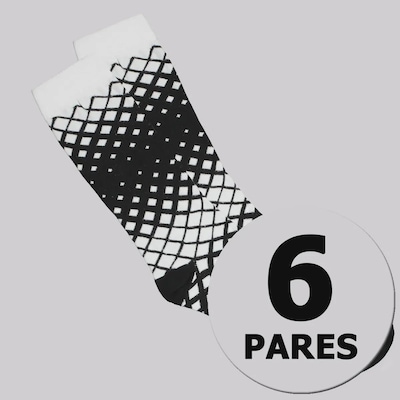 Meia Cano Médio Kappa 6 Pares Dots Alta -  6 pares - Foto 1