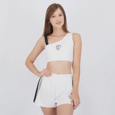 Conjunto de Top e Shorts Corinthians Feminino - Foto 2