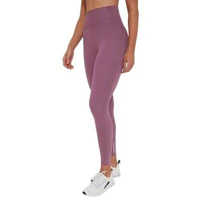 Calça Legging Alto Giro  Recortes Tule Refl Feminina - Foto 3