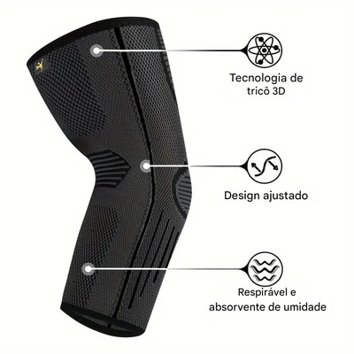Cotoveleira Elástica Gold Sports 3D Pro De Compressão Térmica - Foto 2