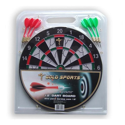 Jogo dardo Gold Sports 12" com 06 setas 08 - Foto 1