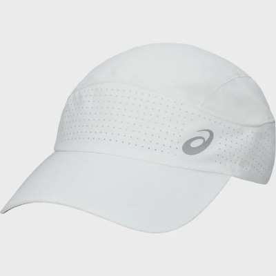 Boné ASICS Running Light Woven - Unissex - Branco - ASICS - Masculino - Foto 1