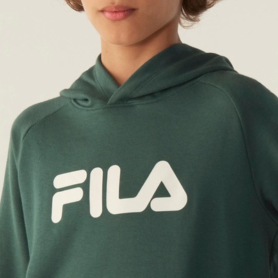 Casaco Com Capuz Fila Canguru Letter B. Infantil - Foto 4