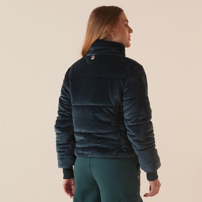 Jaqueta Fila Velour Puffer Feminina - Foto 2