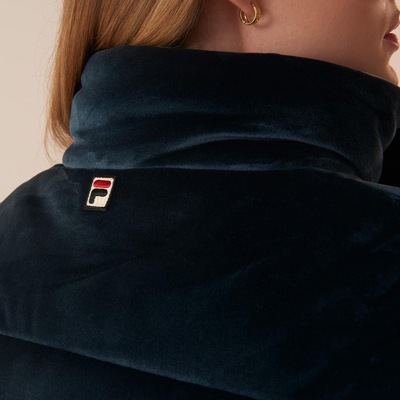 Jaqueta Fila Velour Puffer Feminina - Foto 5