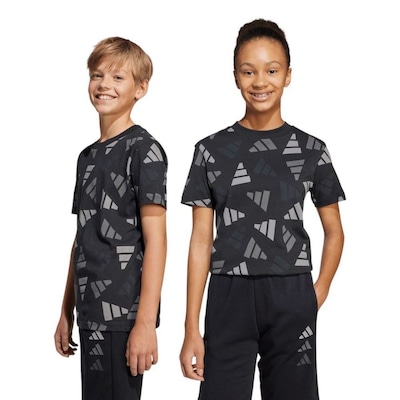 Camiseta Adidas Essentials Logo Celebration Infantil - Foto 1