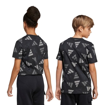 Camiseta Adidas Essentials Logo Celebration Infantil - Foto 2
