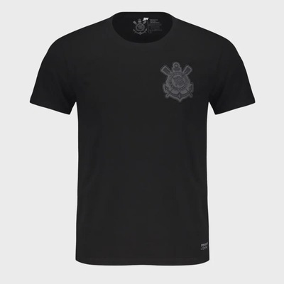 Camiseta Do Corinthians Coimbra Brasão Bordado Masculino - Foto 4