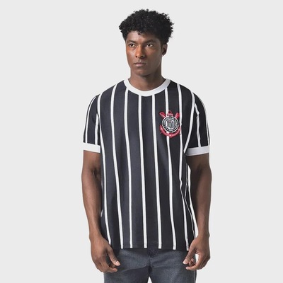 Camiseta Corinthians Coimbra Retrô Democracia Unissex - Foto 1