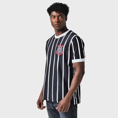 Camiseta Corinthians Coimbra Retrô Democracia Unissex - Foto 2