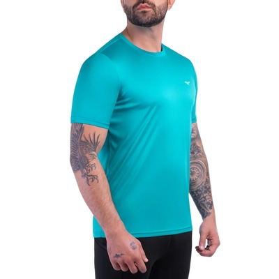 Camiseta Mizuno Spark 2 Turquesa Masculino - Foto 3