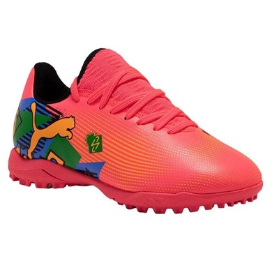 Chuteira de Society Infantil Puma Future 7 Play Neymar Jr - Foto 2