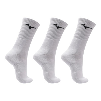 Meia Cano Médio Mizuno Prime Atoalhada Kit 3 Pares Unissex - Foto 1