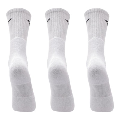 Meia Cano Médio Mizuno Prime Atoalhada Kit 3 Pares Unissex - Foto 3