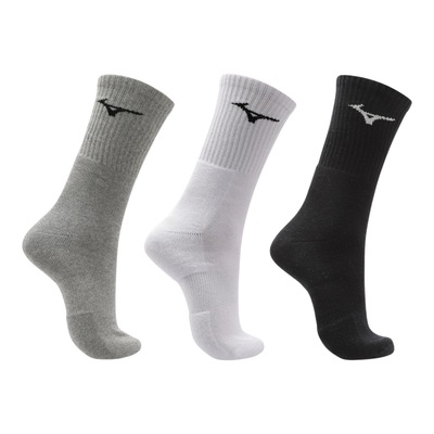 Meia Cano Médio Mizuno Prime Atoalhada Kit 3 Pares Unissex - Foto 2