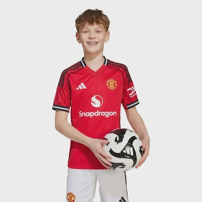 Camisa Manchester United I 25/26 Adidas Infantil - Foto 3
