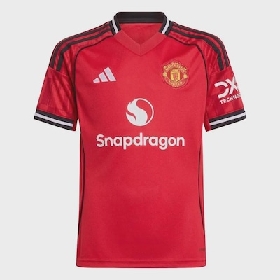 Camisa Manchester United I 25/26 Adidas Infantil - Foto 4