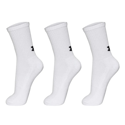 Meia Cano Médio Under Armour Core Cotton Crew Masculino - Foto 2