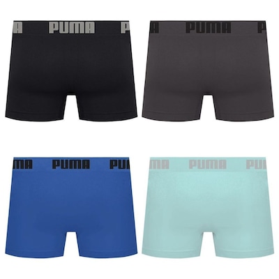 Kit 4 Cuecas Puma Boxer Sem Costura Masculina - Foto 2