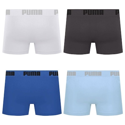 Kit 4 Cuecas Puma Boxer Sem Costura Masculina - Foto 2