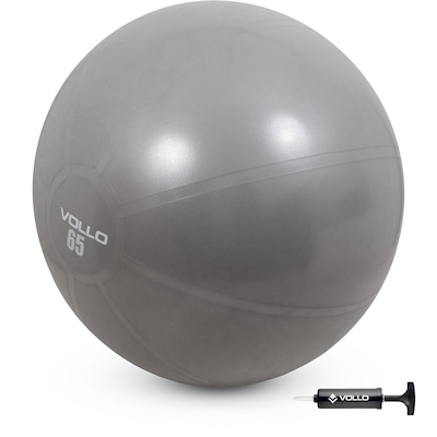 Kit Pilates Vollo Bola Suíça + Extensor Elástico Médio - Foto 5