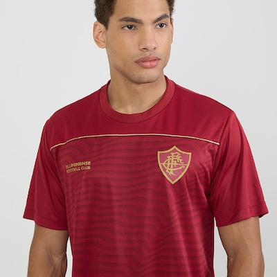 Camisa Do Fluminense Fulgor Grená Braziline Masculino - Foto 2