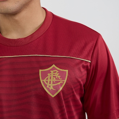 Camisa Do Fluminense Fulgor Grená Braziline Masculino - Foto 4