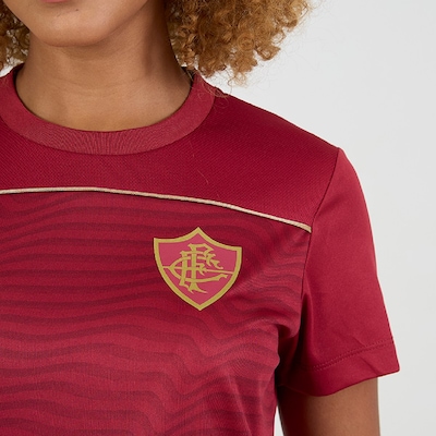 Camisa Fluminense Baby Look Fulgor Braziline Feminino - Foto 4