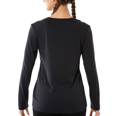Camiseta Mizuno Nirvana Manga Longa Preto - Feminino - Foto 2
