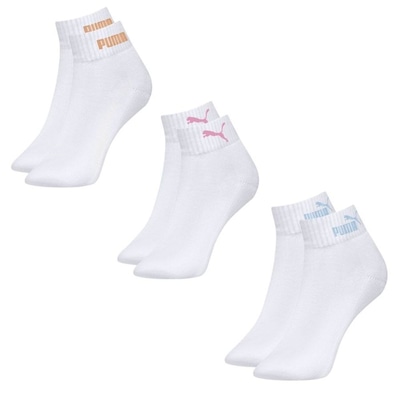 Kit 3 Pares de Meias Puma Esportiva Cano Baixo Feminina - Foto 1