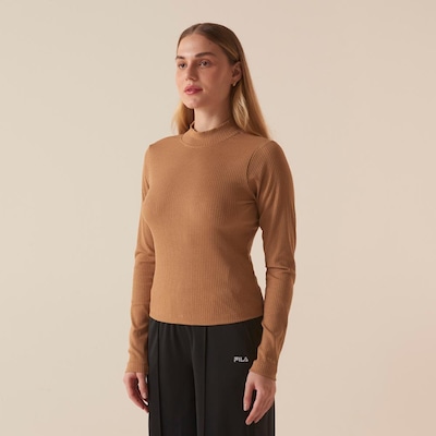 Blusa Manga Longa Fila Essentials Canelada Feminina - Foto 4