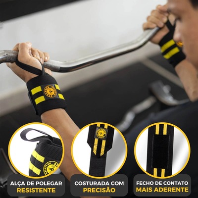Munhequeira Elástica Wrist Wrap Be Stronger - Foto 3