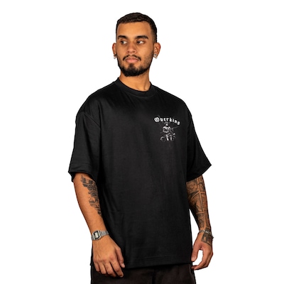 Camiseta Overking Oversized Armed Angel Masculina - Foto 1