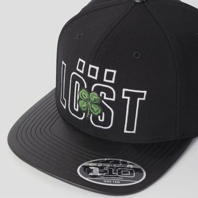 Bone Aba Reta Strap Back Fitão Lost Good Luck Lost Unissex - Foto 2