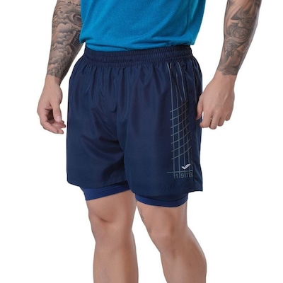 Short Duplo Elite Di Lorenzo Plus Size Masculino - Foto 3