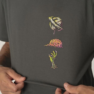 Camiseta Zombie Logos - Lost - Masculino - Foto 4