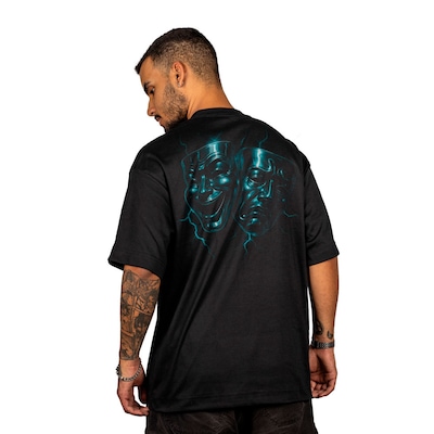 Camiseta Overking Oversized Masks Masculina - Foto 2
