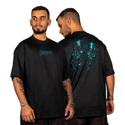 Camiseta Overking Oversized Masks Masculina - Foto 3