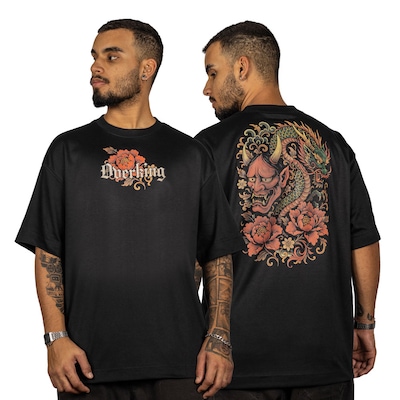 Camiseta Overking Oversized Suedine Hannya Masculina - Foto 2